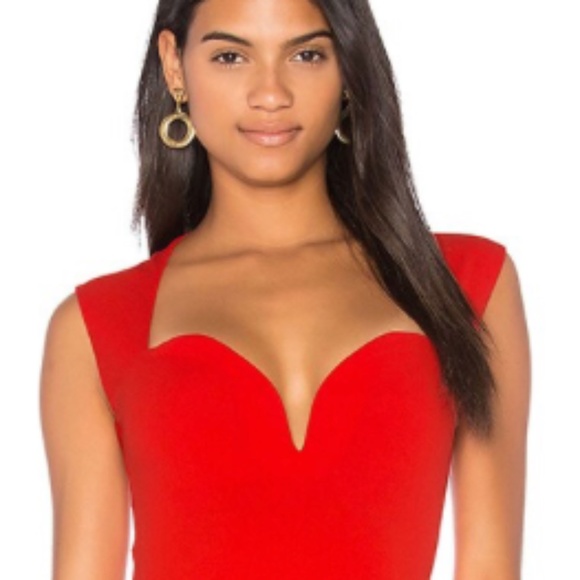 Nookie Madonna Midi Dress in Cherry - Picture 4 of 4